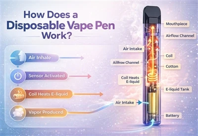 Jak funguje jednorázové vape pero?
